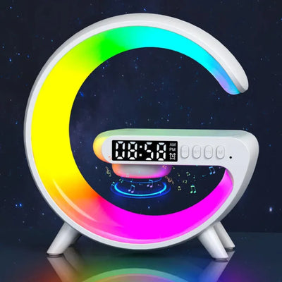 15W 4-in-1 Wireless Charger | Speaker + RGB Light + TF Music Stand